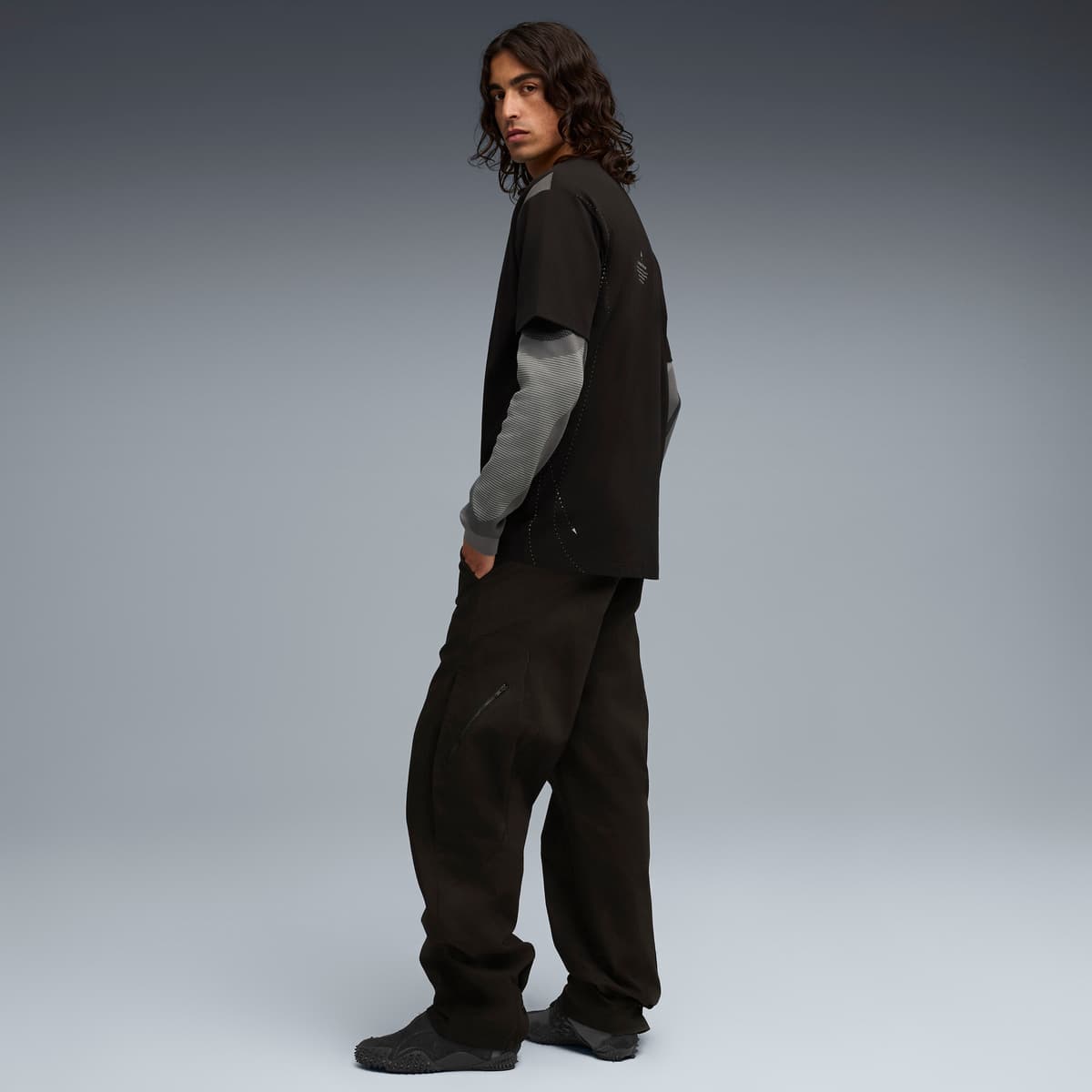 PUMA x SAN SAN GEAR Mostro Cage uniseks sneakers, Zwart/Grijs, Maat 46 thumbnail 8