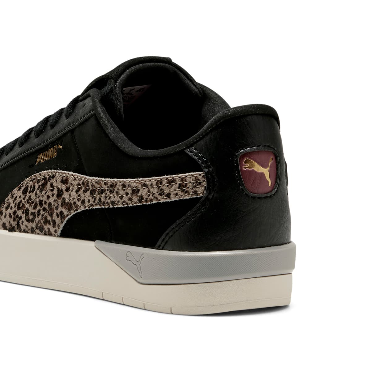 PUMA Jada Classic Animal Flair sneakers voor Dames, Zwart/Rood/Goud, Maat 38,5 thumbnail 5