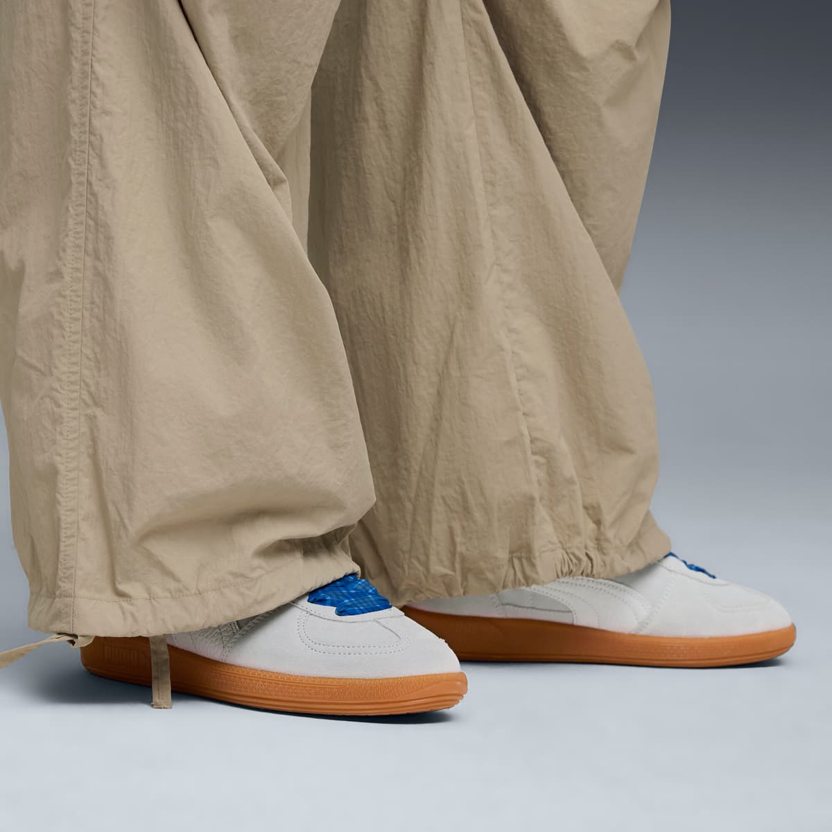 PUMA Palermo Laces sneakers voor Dames, Zilver, Maat 35,5 thumbnail 8