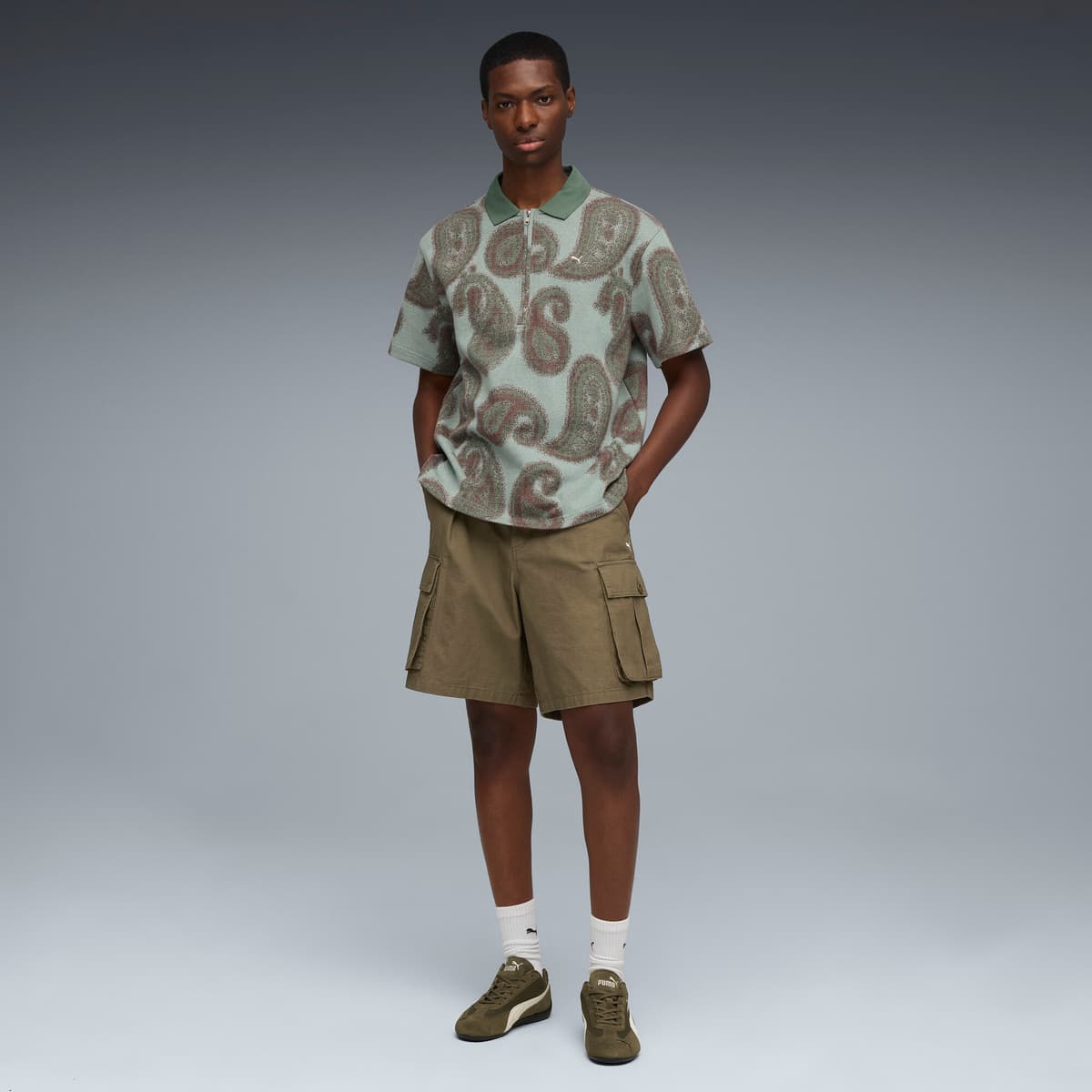 PUMA Mostro Mesh sneakers uniseks, Groen/Wit, Maat 46 thumbnail 7