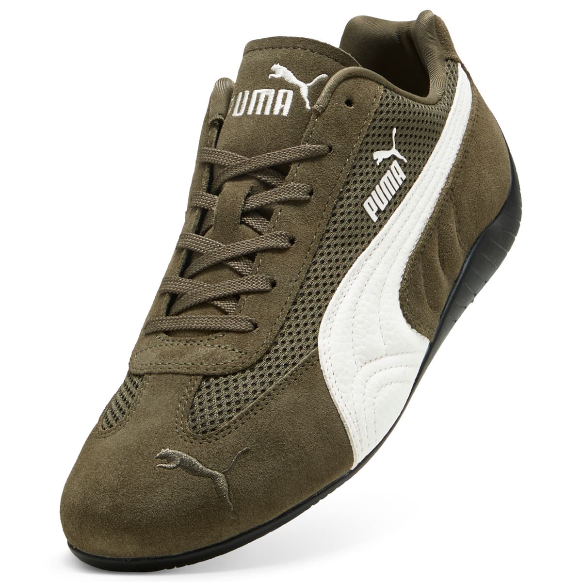 PUMA Mostro Mesh sneakers uniseks, Groen/Wit, Maat 46 thumbnail 2