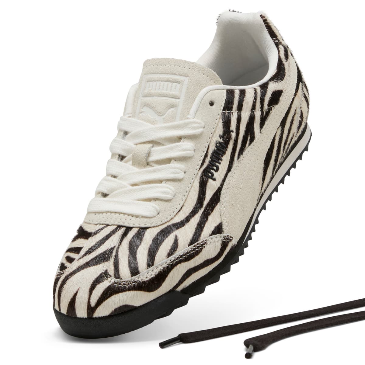 PUMA Arizona Zebra sneakers voor Dames, Zwart/Wit, Maat 40 thumbnail 2