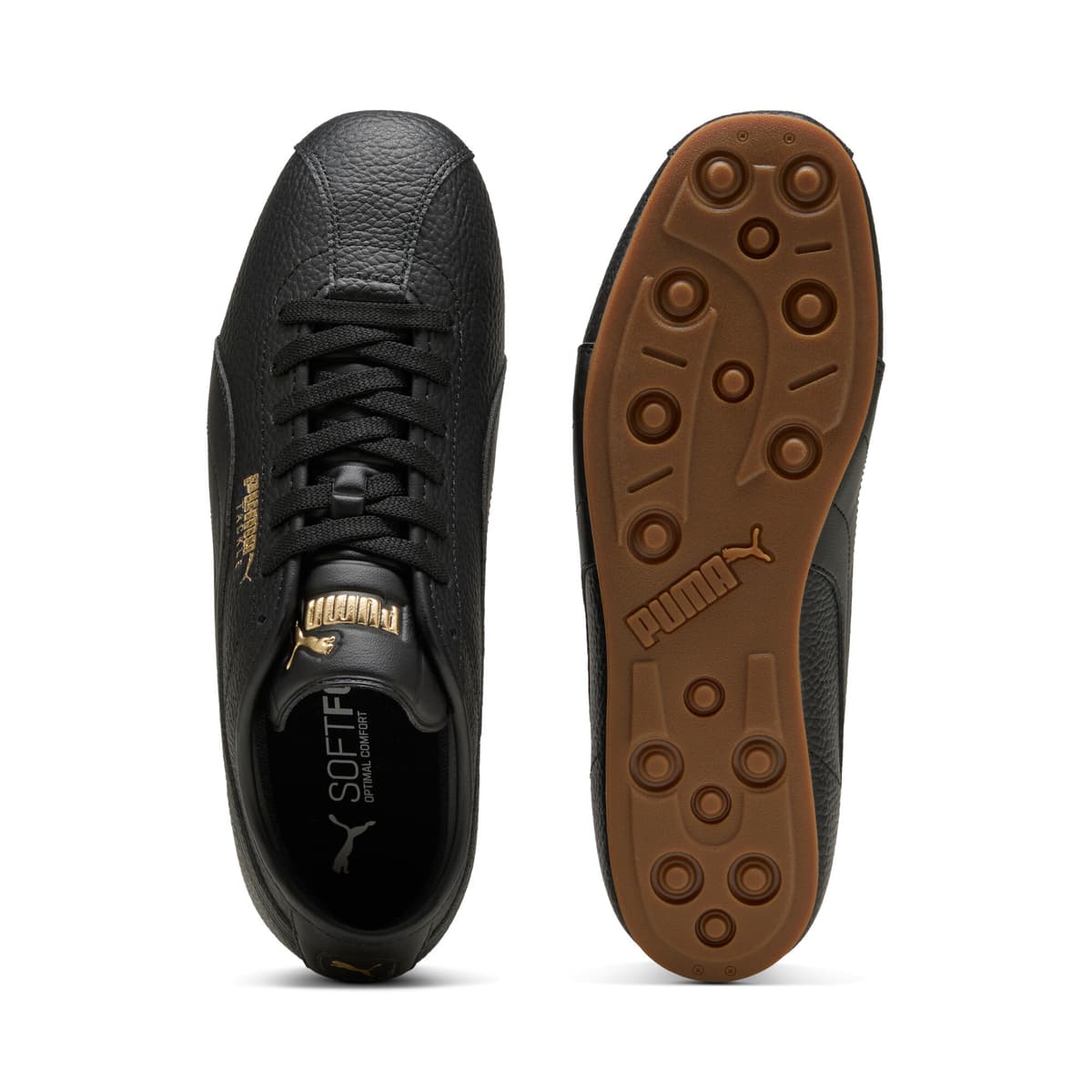 PUMA Tackle L sneakers uniseks, Zwart/Goud, Maat 43 thumbnail 4