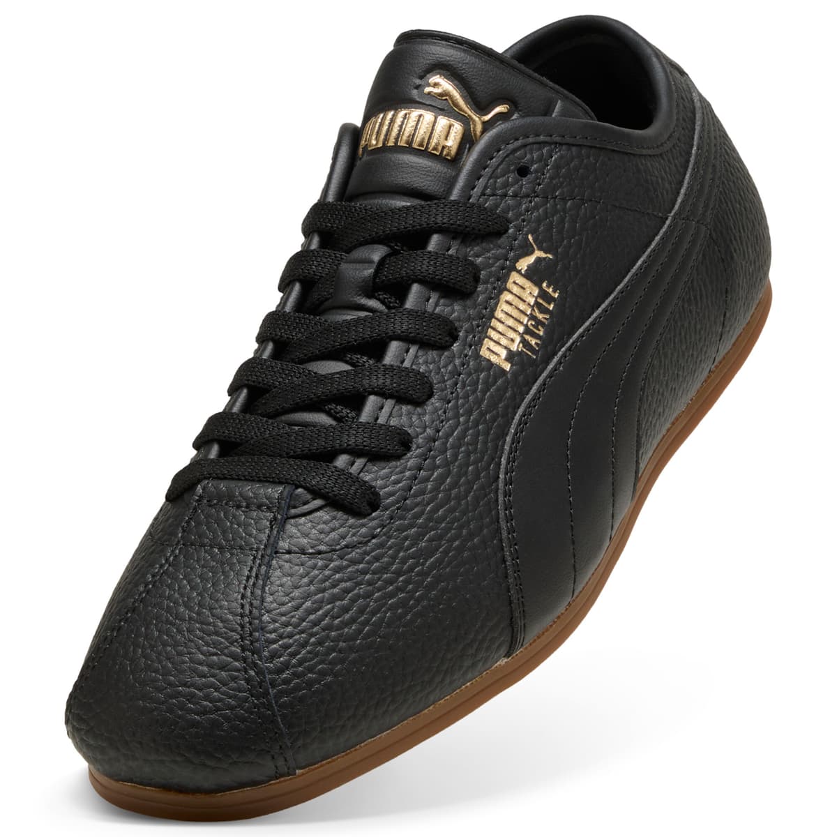 PUMA Tackle L sneakers uniseks, Zwart/Goud, Maat 43 thumbnail 2