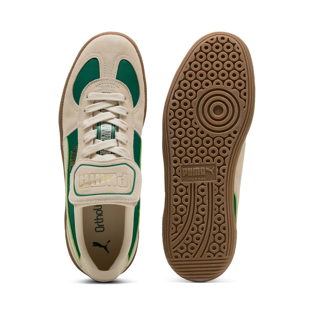 PUMA Palermo Premium sneakers uniseks, Groen, Maat 42,5 thumbnail 4