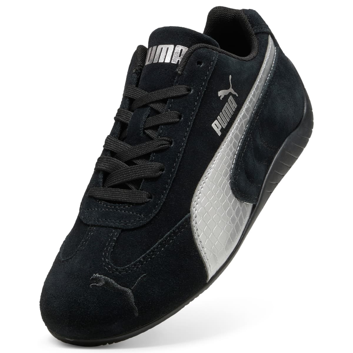 PUMA Speedcat Metallic Safari sneakers voor Dames, Zwart/Zilver, Maat 38 thumbnail 2