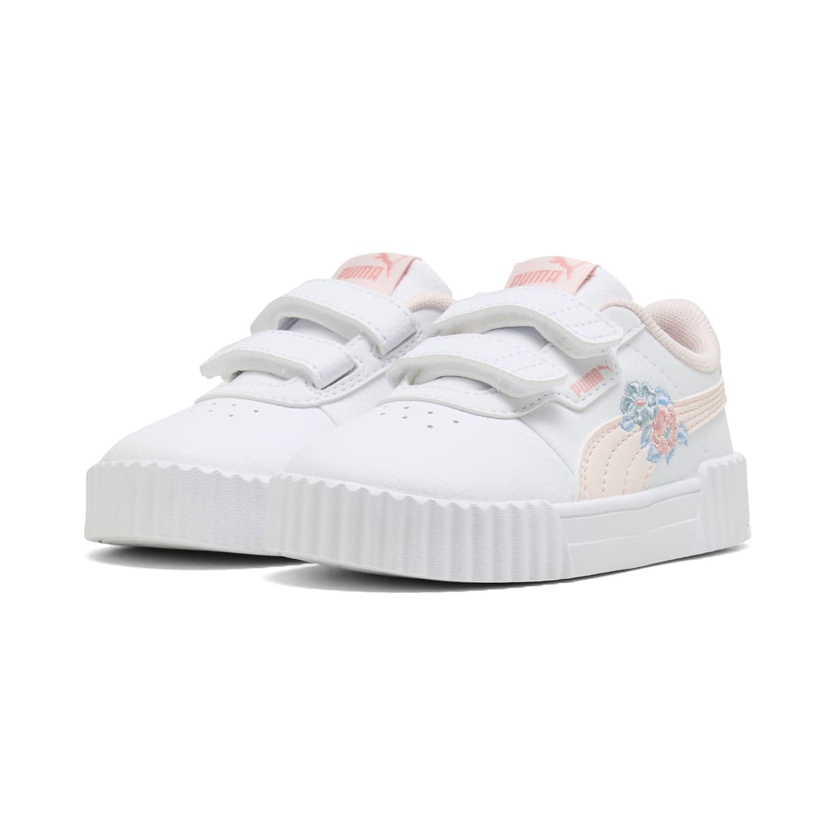 PUMA Carina 3.0 Floral sneakers voor Dames, Wit, Maat 25