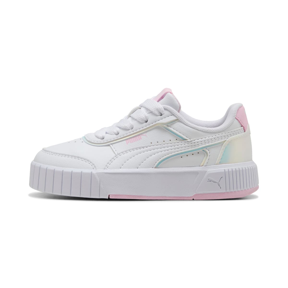 PUMA Carina Mia Holo sneakers voor Dames, Roze/Wit, Maat 31 thumbnail 5