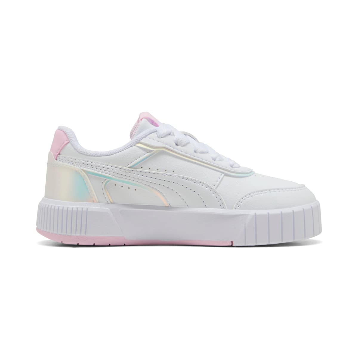 PUMA Carina Mia Holo sneakers voor Dames, Roze/Wit, Maat 31 thumbnail 3