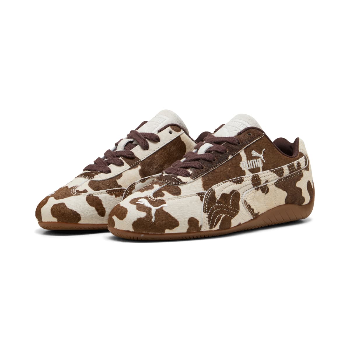 PUMA Speedcat sneakers met koeienprint voor Dames, Bruin, Maat 35,5 thumbnail 6