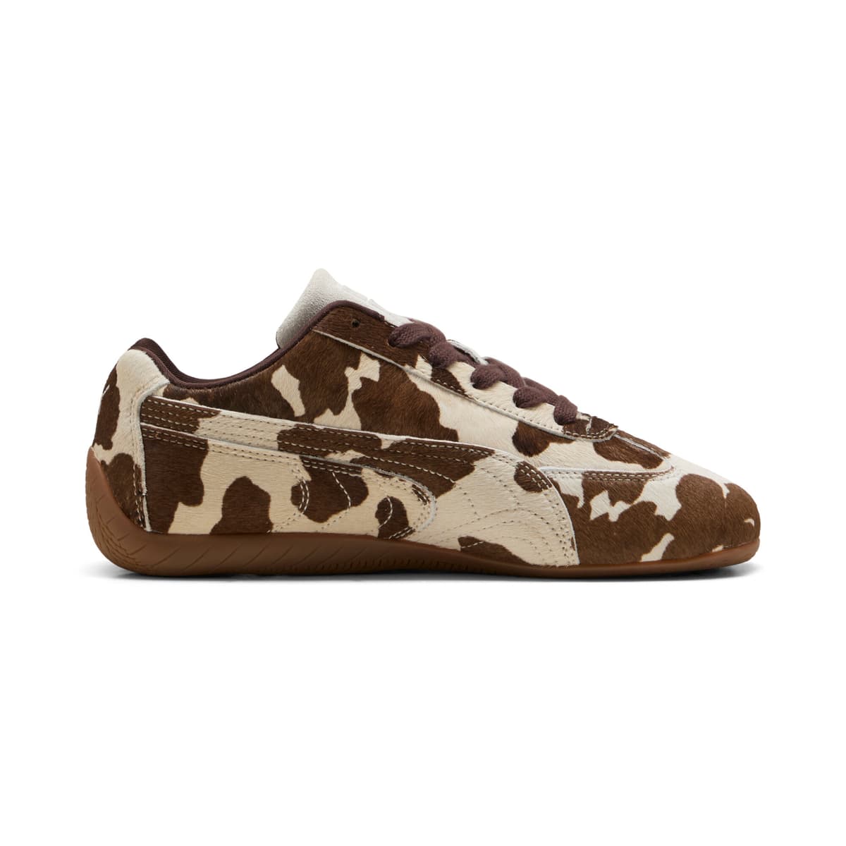 PUMA Speedcat sneakers met koeienprint voor Dames, Bruin, Maat 35,5 thumbnail 3