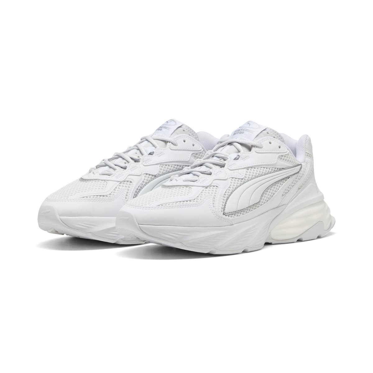 PUMA Fade sneakers uniseks, Wit/Zilver, Maat 47 thumbnail 6