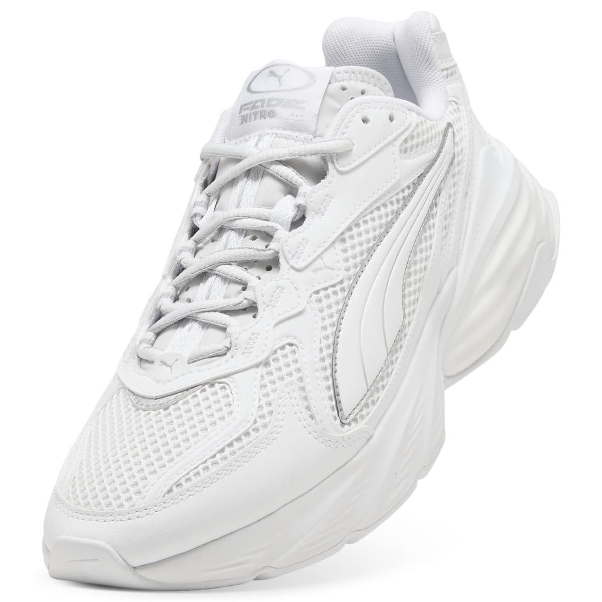 PUMA Fade sneakers uniseks, Wit/Zilver, Maat 47 thumbnail 2