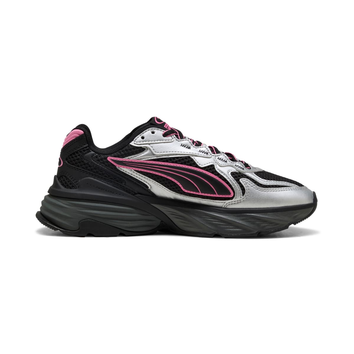 PUMA Fade sneakers uniseks, Zwart/Zilver, Maat 42,5 thumbnail 3