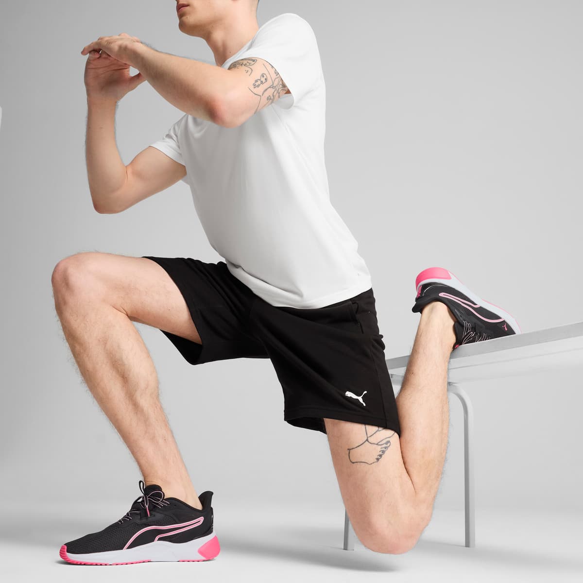 PUMA TAD ESSENTIALS 8"gebreide short voor Heren, Zwart, Maat 3XL thumbnail 2