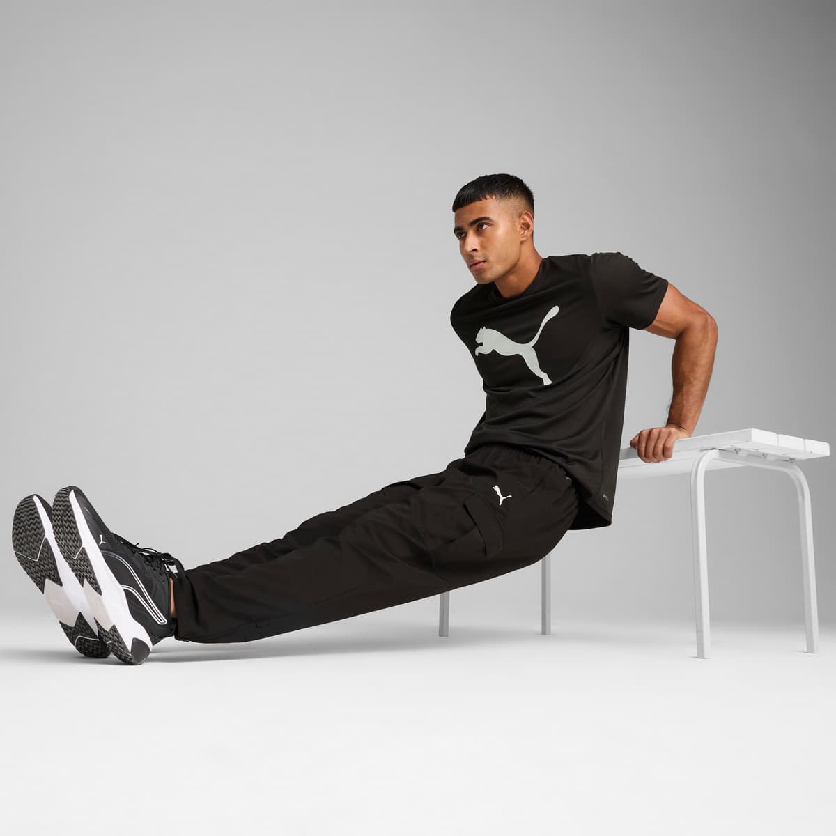 PUMA TAD TECH geweven cargobroek voor Heren, Zwart, Maat XL thumbnail 6