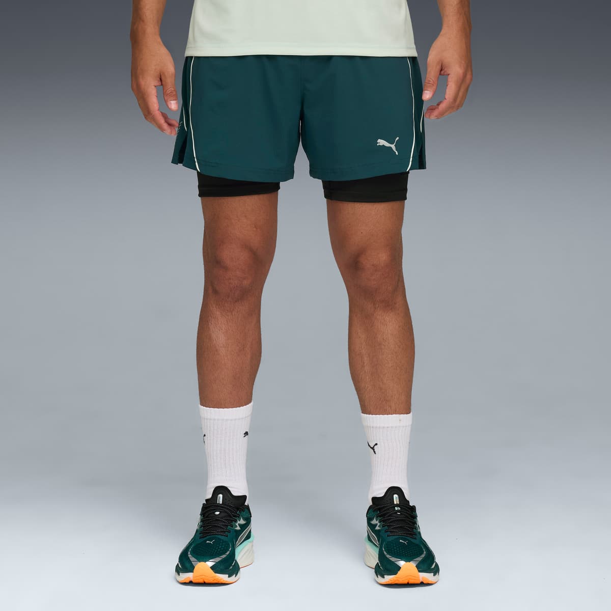 PUMA VELOCITY 2-in-1-hardloopshort voor Heren, Groen, Maat M