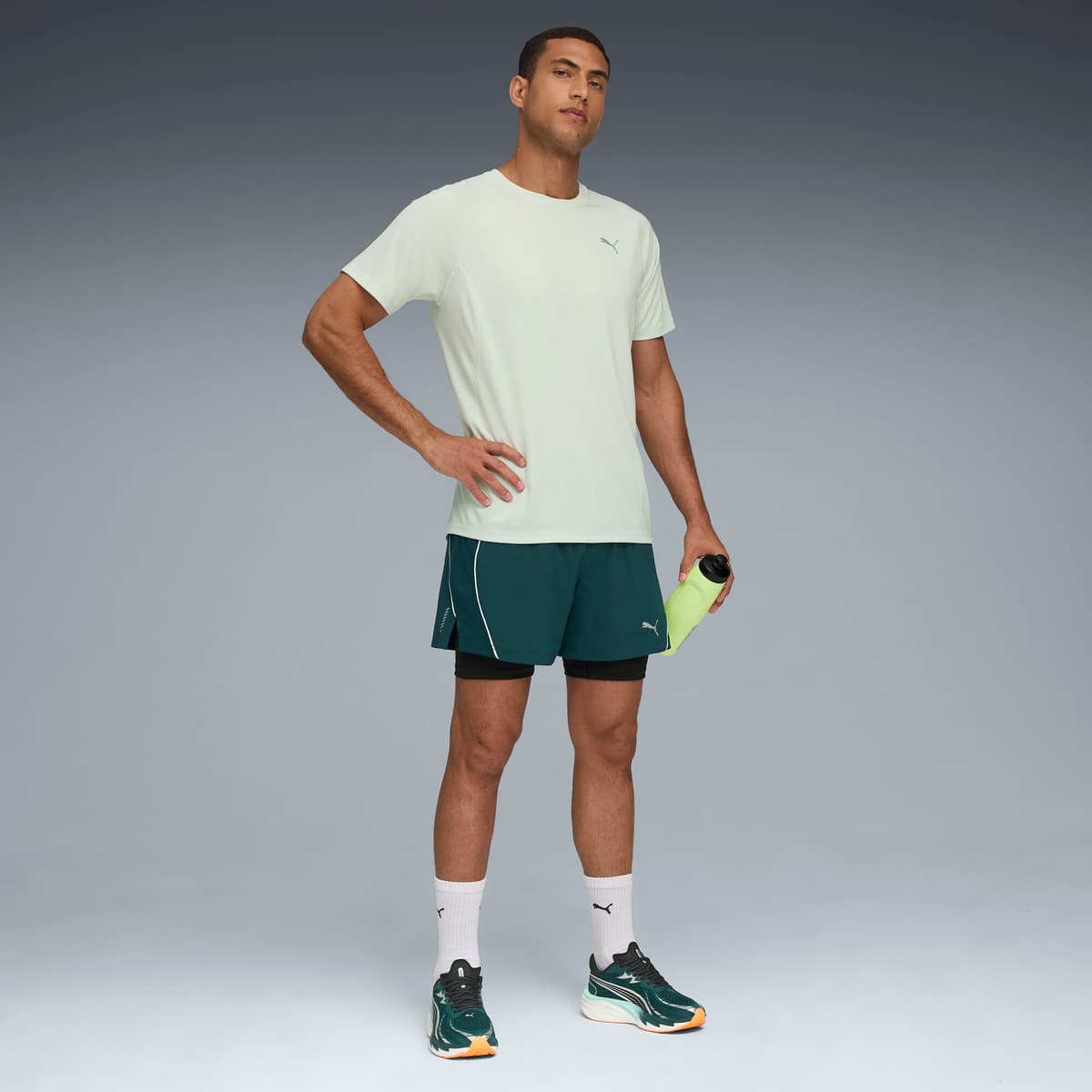 PUMA VELOCITY 2-in-1-hardloopshort voor Heren, Groen, Maat XXL thumbnail 6