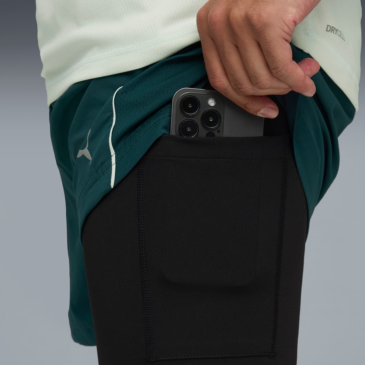 PUMA VELOCITY 2-in-1-hardloopshort voor Heren, Groen, Maat XXL thumbnail 4