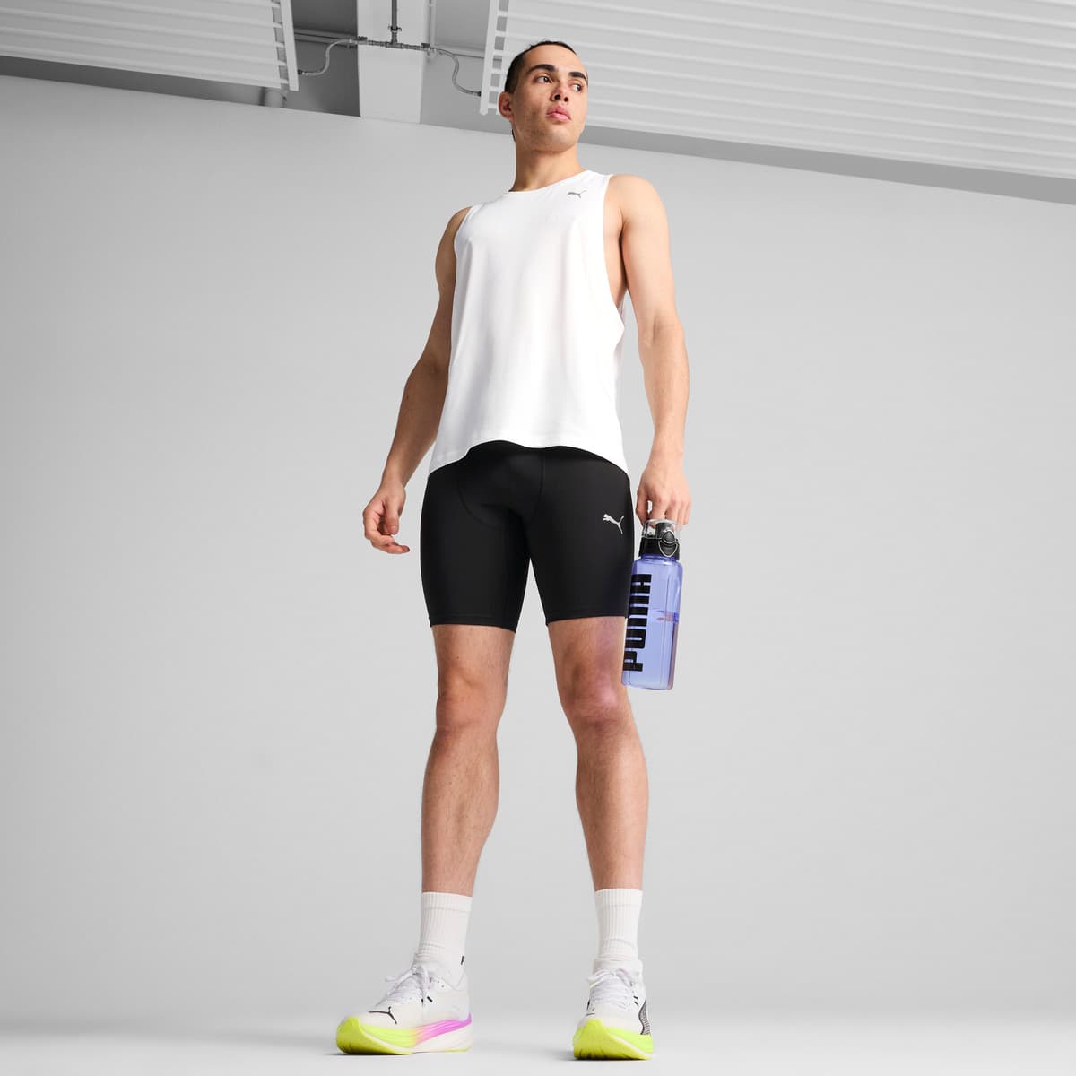 PUMA RUN FOUNDATION korte legging voor Heren, Zwart, Maat XXL thumbnail 4