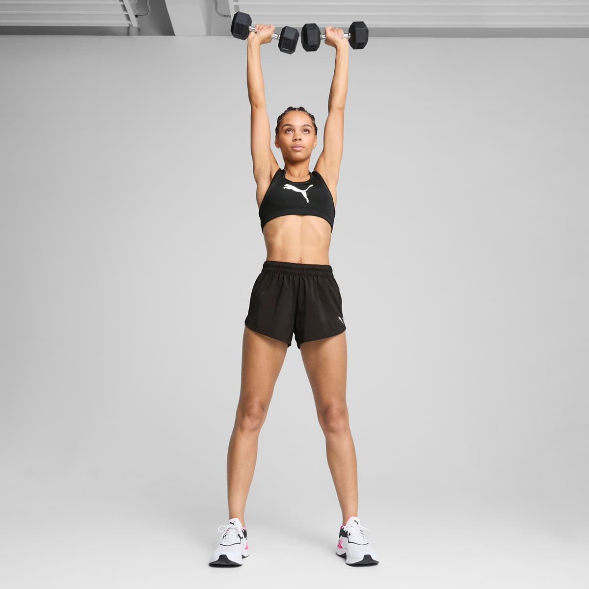 PUMA 4KEEPS beha voor Dames, Zwart/Wit, Maat M thumbnail 6