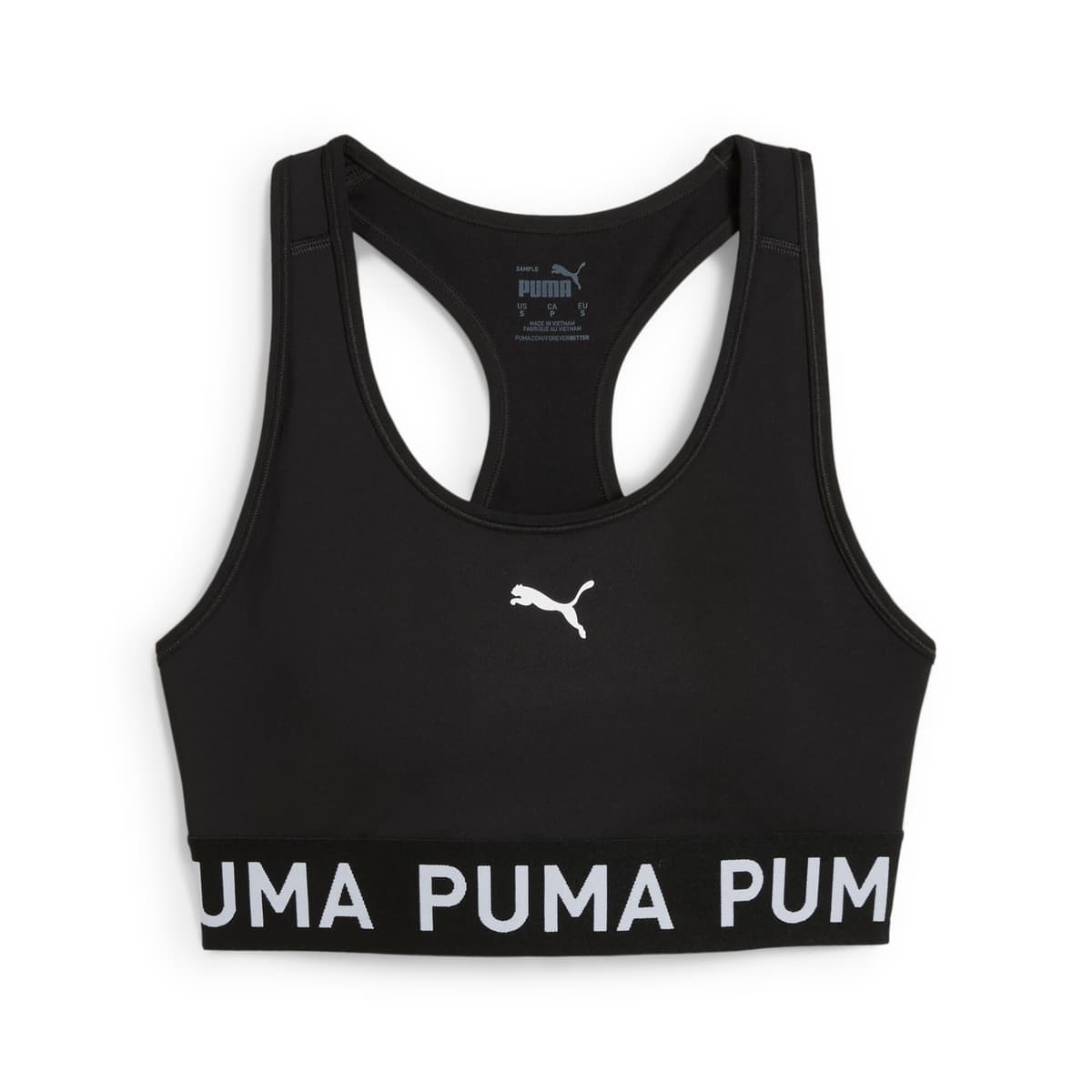 PUMA 4KEEPS elastische beha voor Dames, Zwart, Maat M thumbnail 3