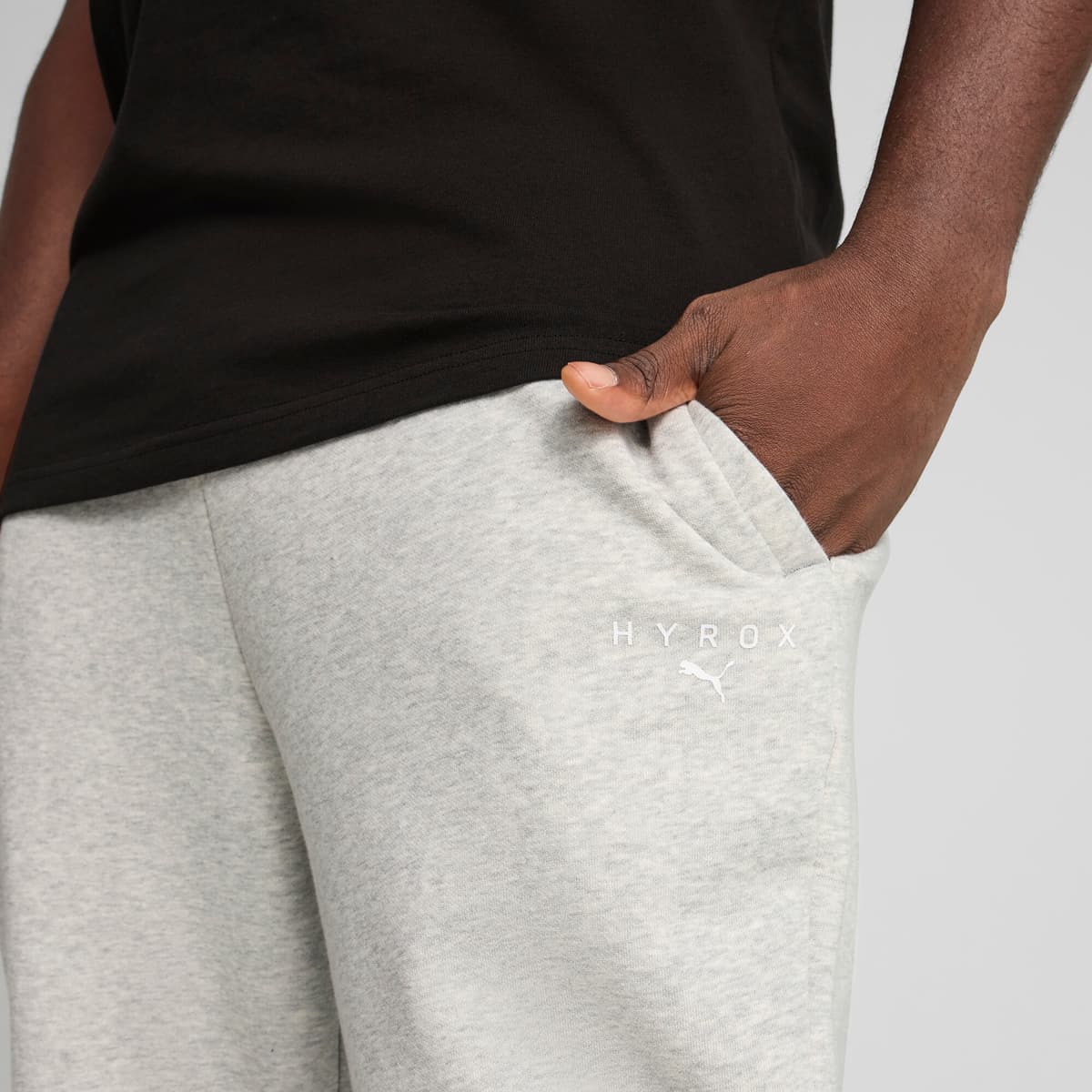 PUMA x HYROX fleece joggingbroek voor Heren, Grijs, Maat M thumbnail 7