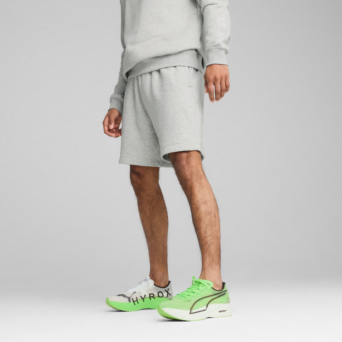 PUMA x HYROX sweatshort voor Heren, Grijs, Maat L
