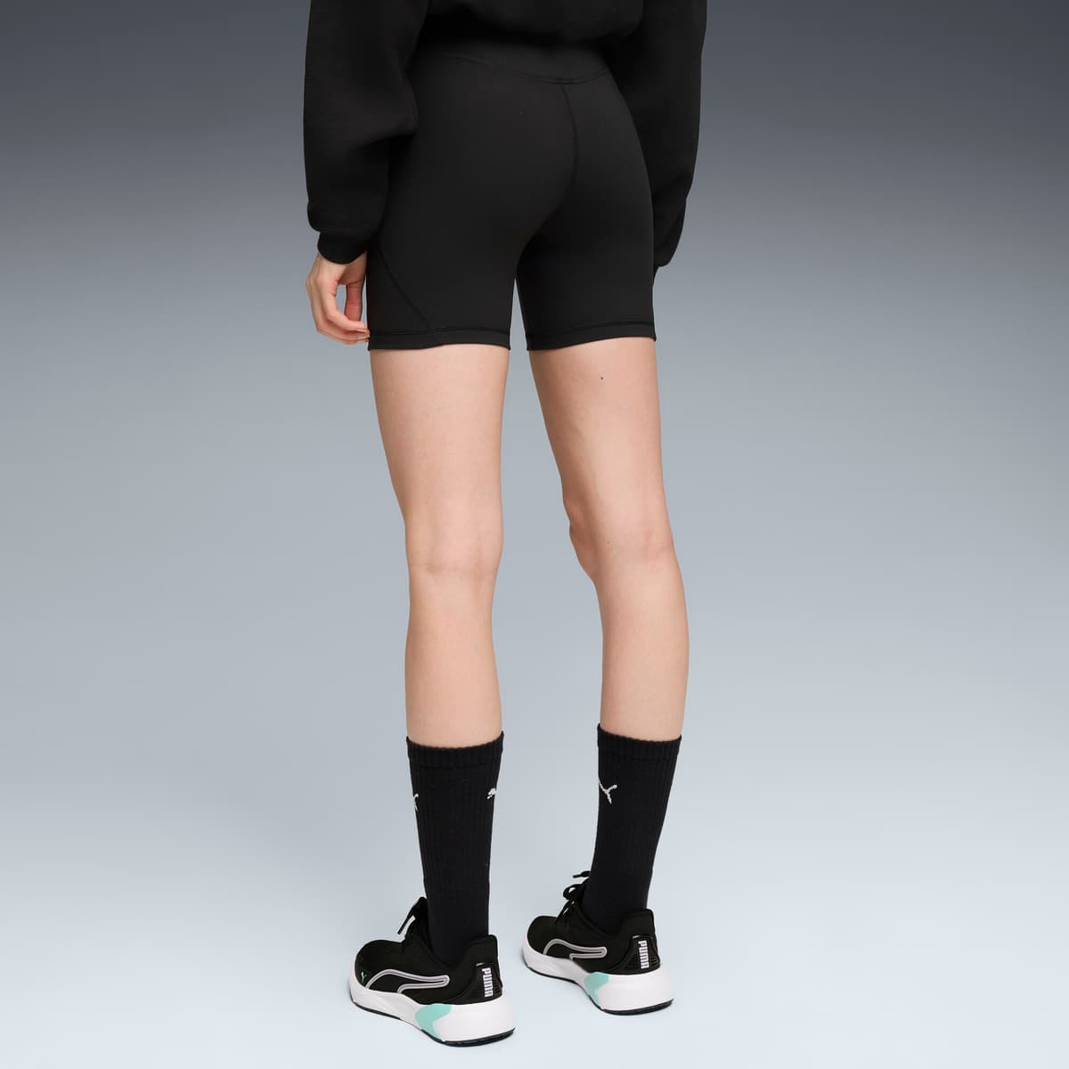 PUMA CLOUDSPUN korte legging voor Dames, Zwart, Maat S thumbnail 3