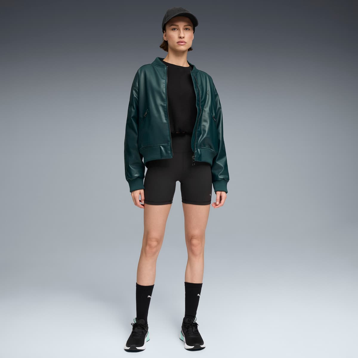 PUMA CLOUDSPUN korte legging voor Dames, Zwart, Maat S thumbnail 2