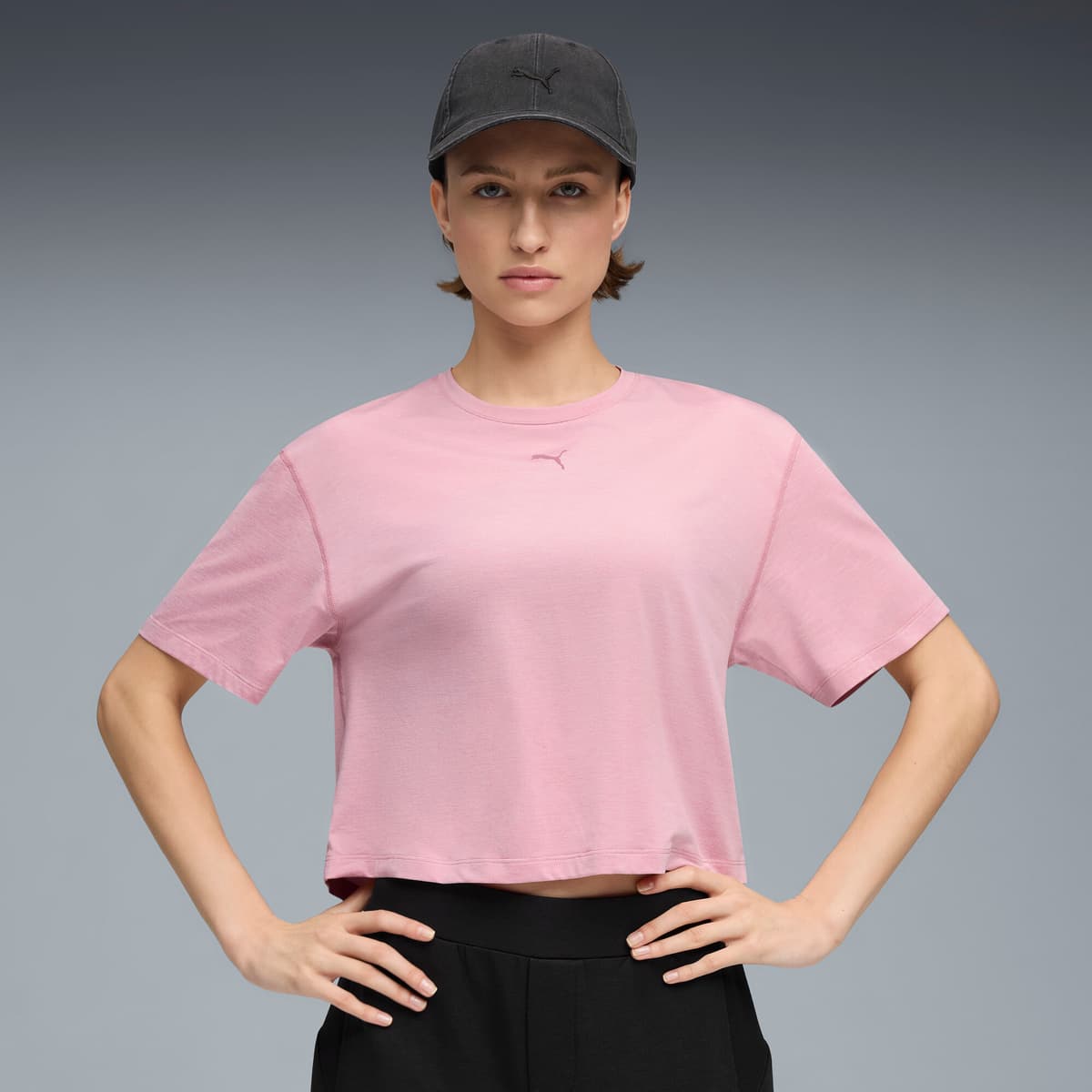 PUMA CLOUDSPUN relaxed T-shirt voor Dames, Roze, Maat S