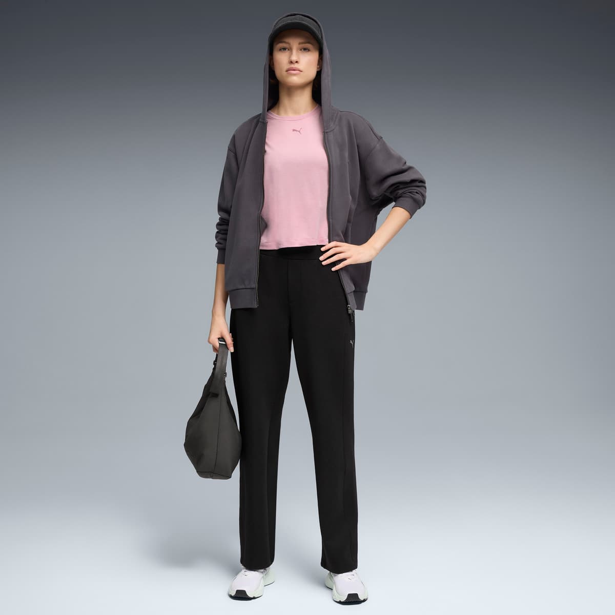 PUMA CLOUDSPUN relaxed T-shirt voor Dames, Roze, Maat S thumbnail 4