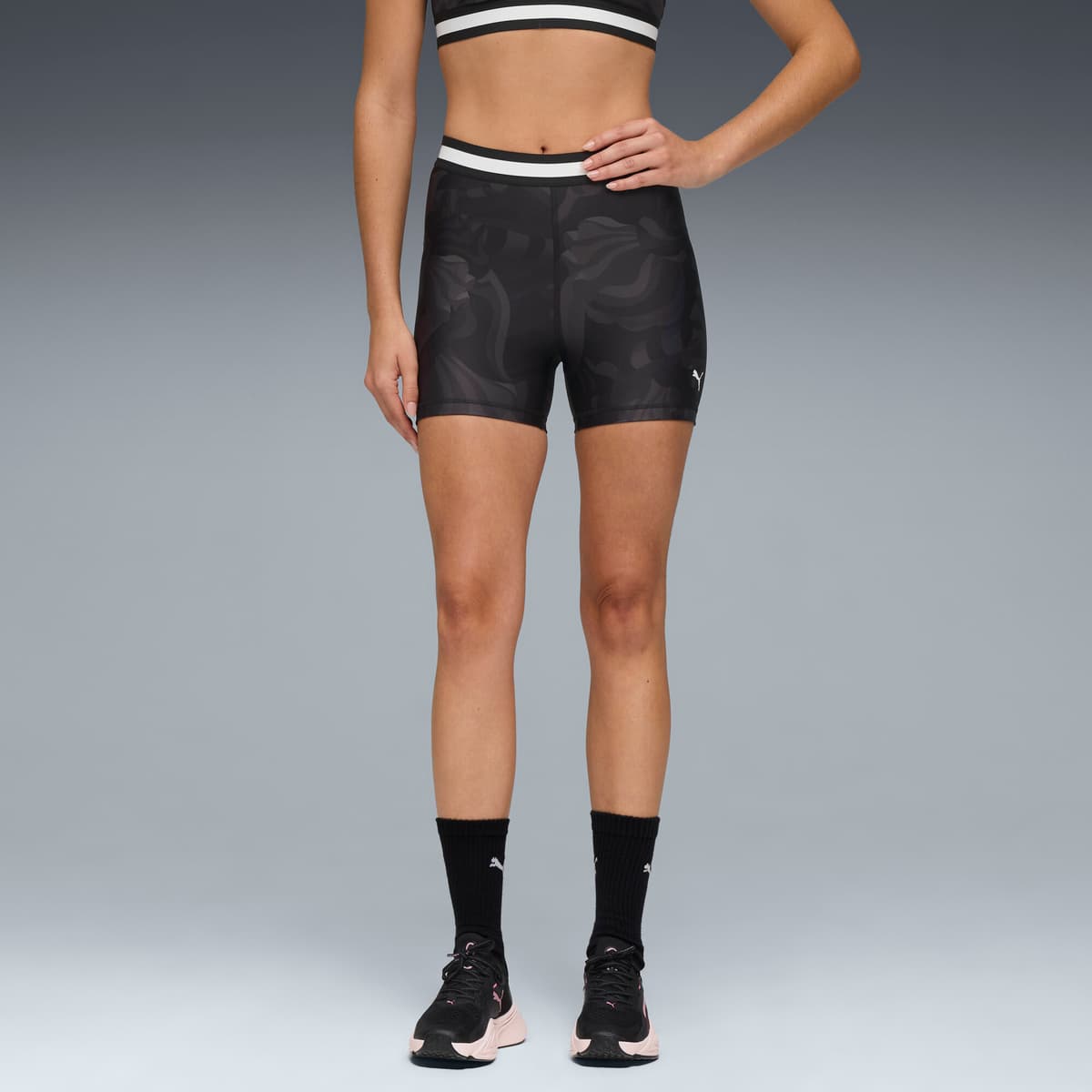 PUMA STRONG 10,16 cm korte tight voor Dames, Zwart, Maat XL thumbnail 4