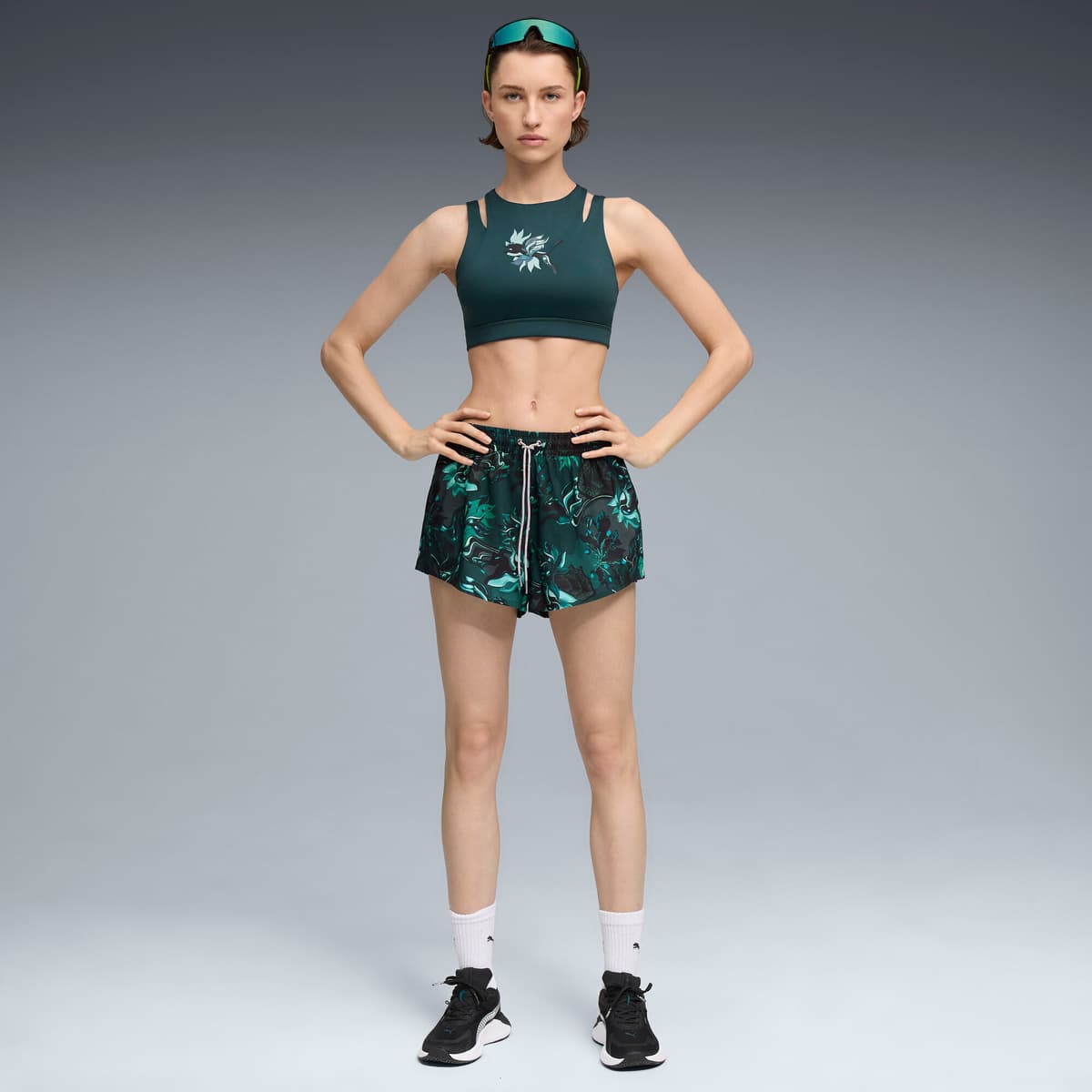 PUMA Groen TERRAINS 3"geweven trainingsshort voor Dames, Maat M thumbnail 2