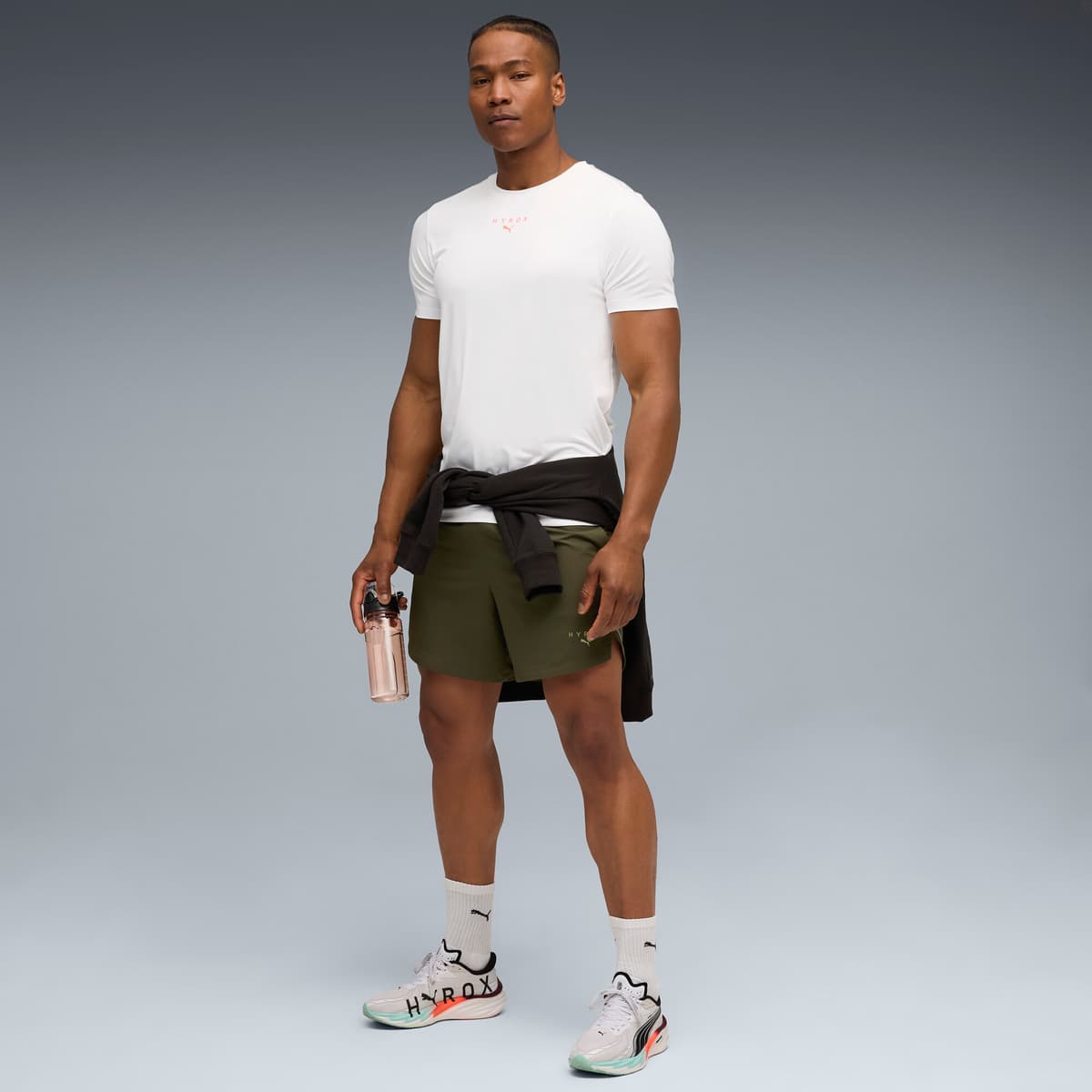 PUMA x HYROX CLOUDSPUN ThermoAdapt T-shirt voor Heren, Wit, Maat S thumbnail 4