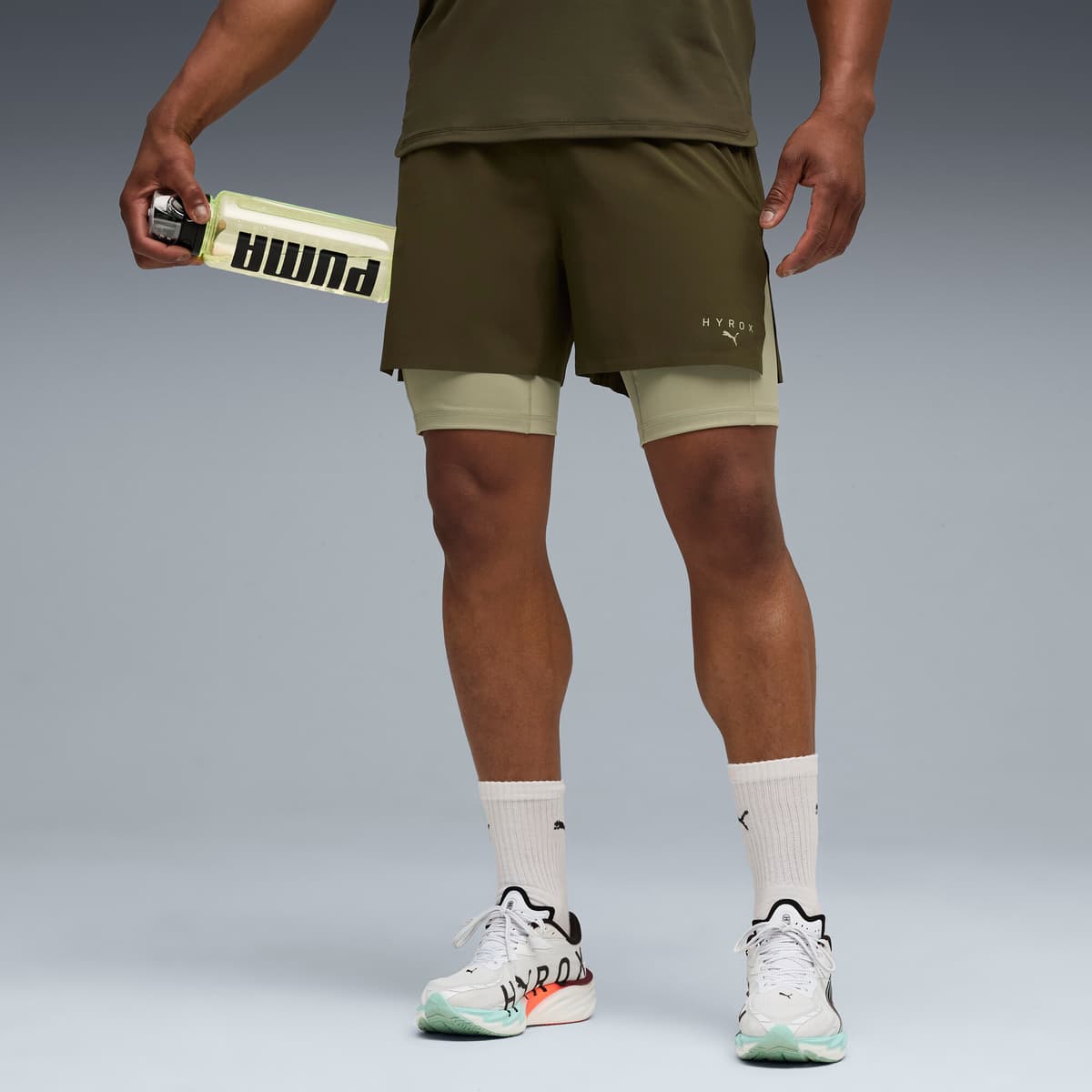 PUMA x HYROX 2-in-1-trainingsshort voor Heren, Maat M thumbnail 6