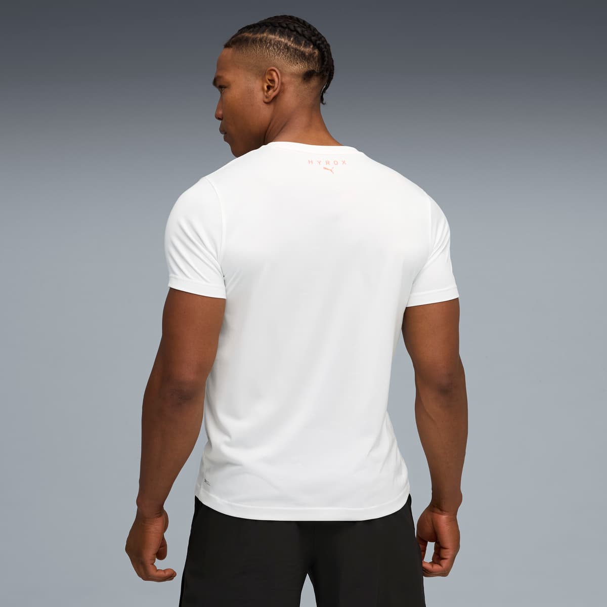 PUMA x HYROX T-shirt met print voor Heren, Wit, Maat M thumbnail 5