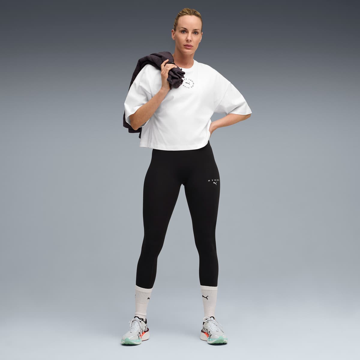 PUMA x HYROX SHAPELUXE 7/8-legging voor Dames, Zwart, Maat S thumbnail 4