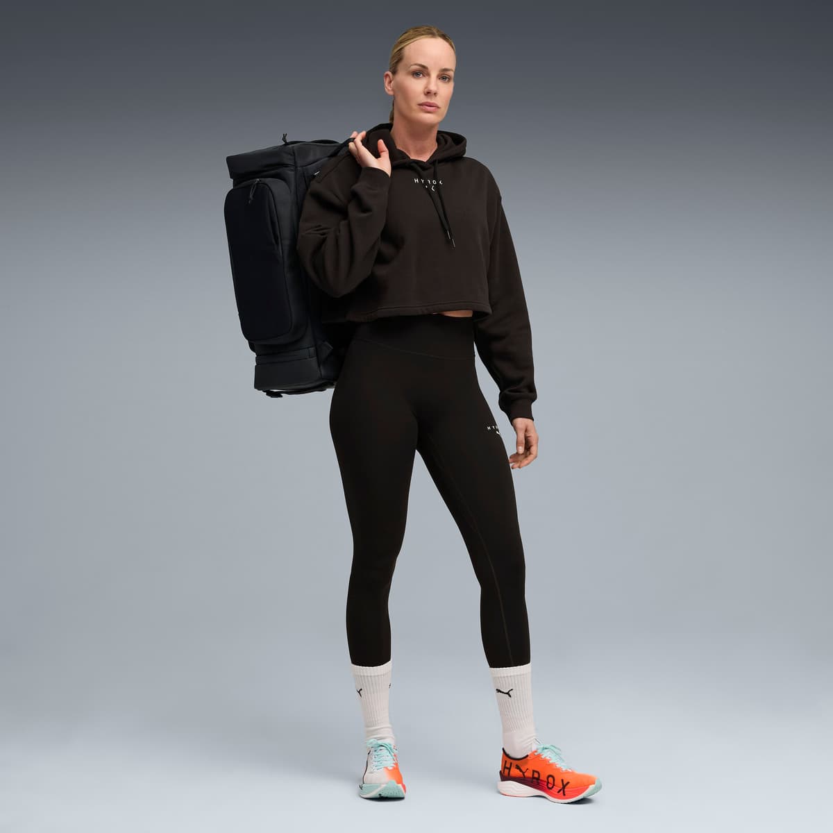 PUMA x HYROX hoodie van zware kwaliteit voor Dames, Zwart, Maat M thumbnail 6