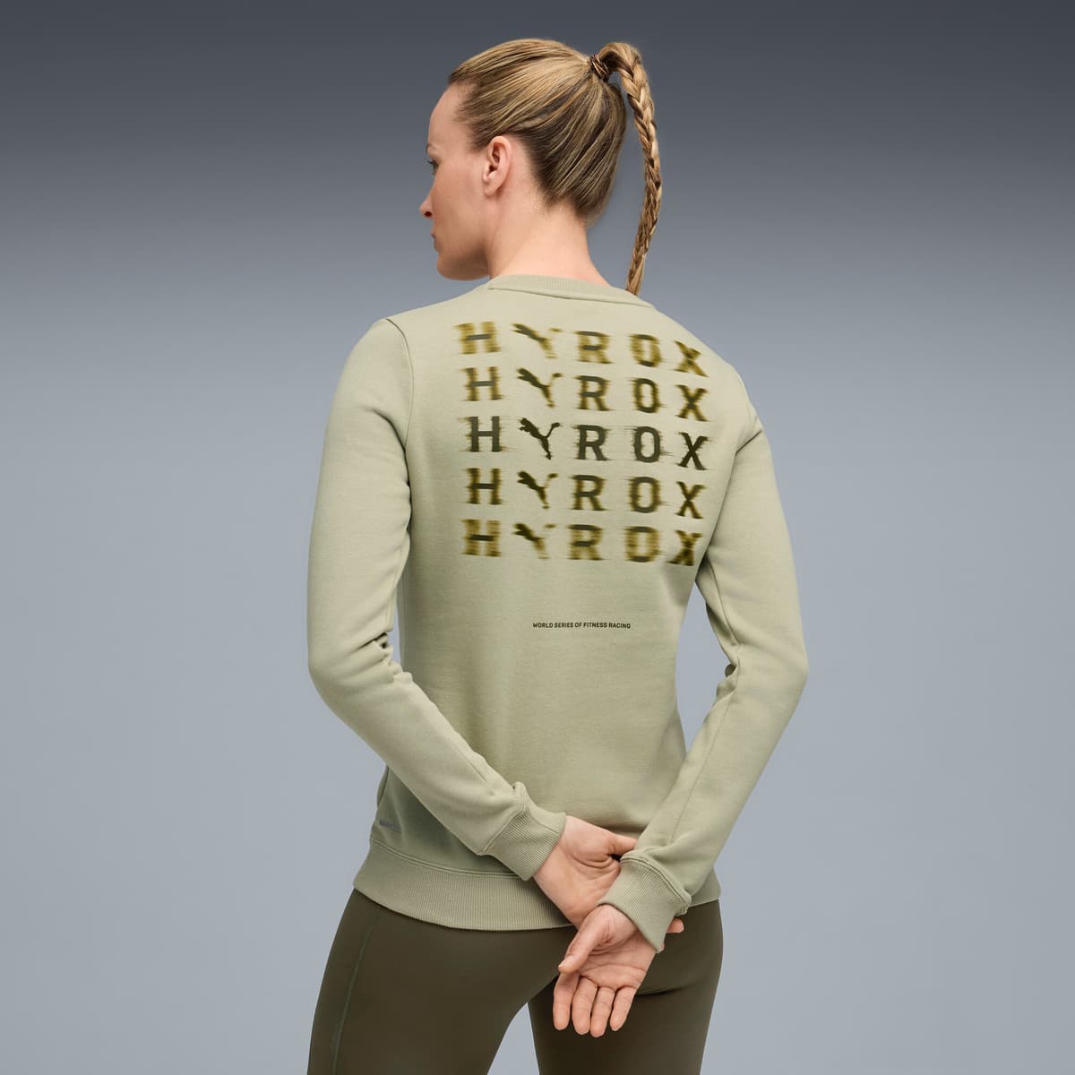 PUMA x HYROX Heavyweight top met ronde hals voor Dames, Maat XXS thumbnail 5