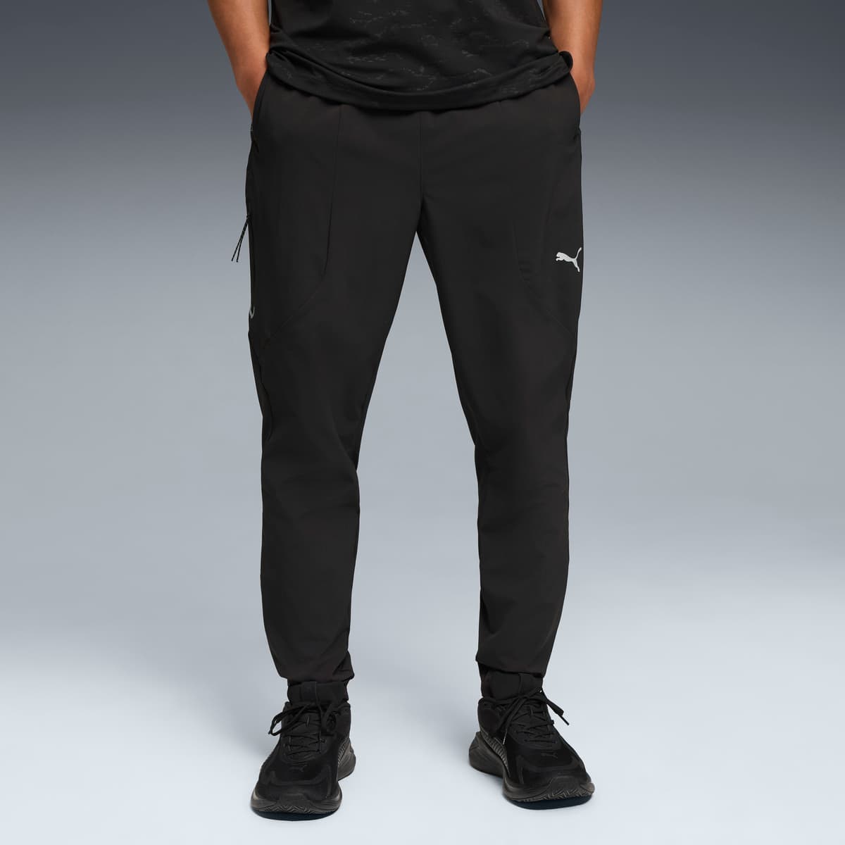 PUMA FLEX STRETCH geweven trainingsbroek voor Heren, Zwart, Maat S thumbnail 6