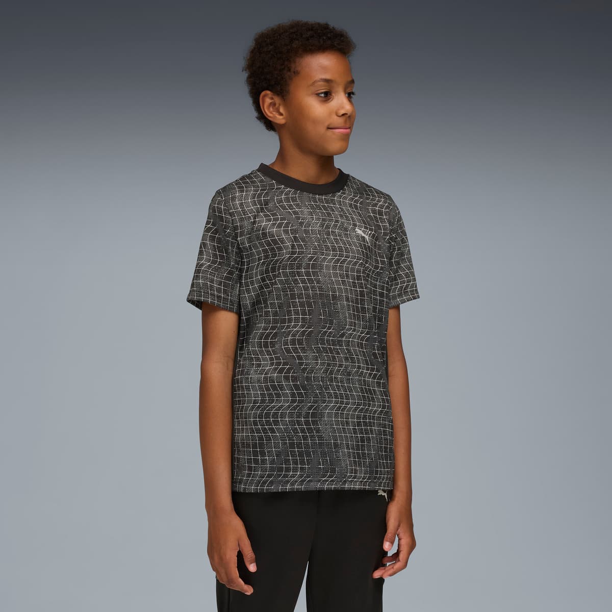 PUMA TRAIN ALL DAY Essentials Polyblend T-shirt voor Heren, Zwart, Maat 7-8Y