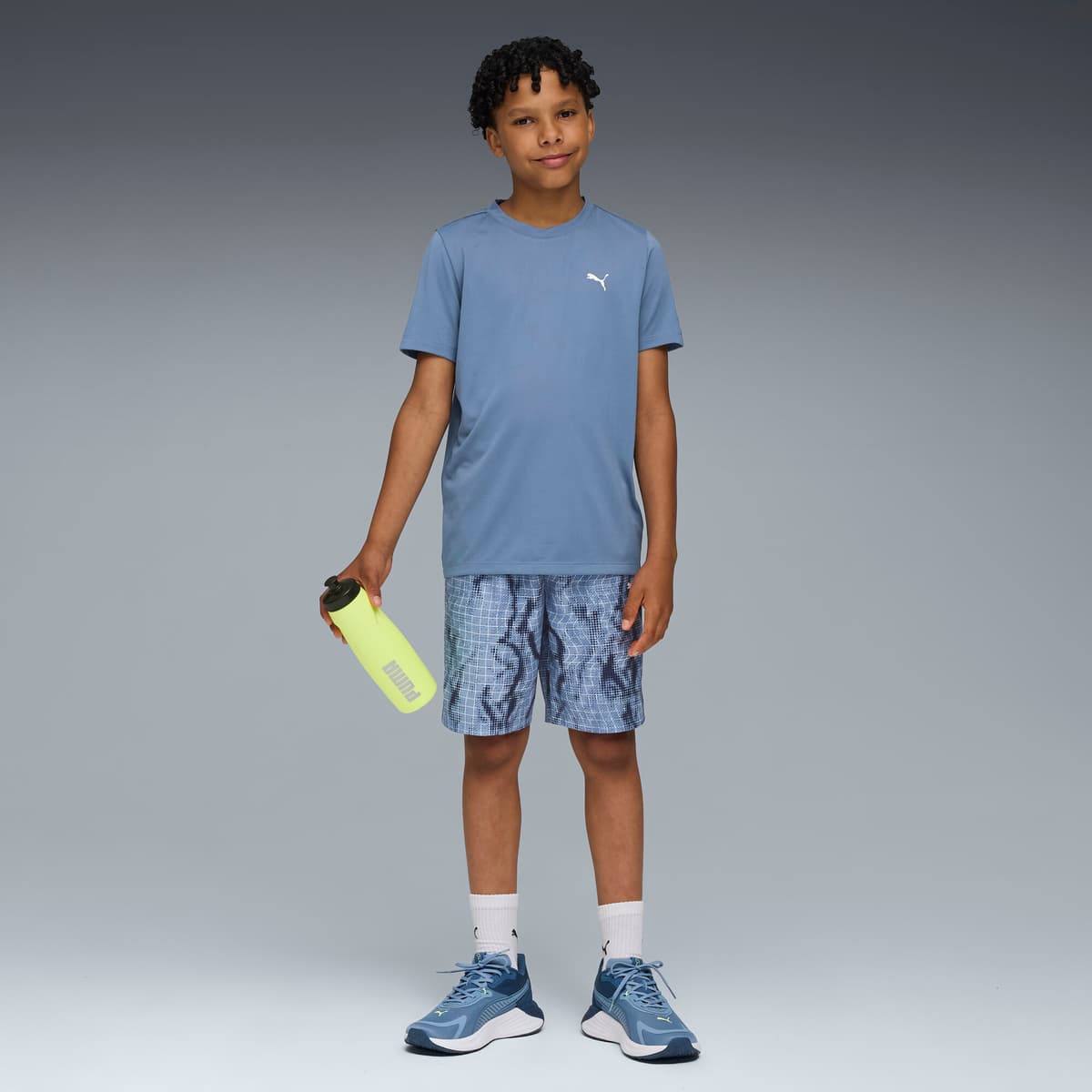 PUMA TRAIN ALL DAY Essentials geweven shorts voor Heren, Blauw, Maat 13-14Y thumbnail 2