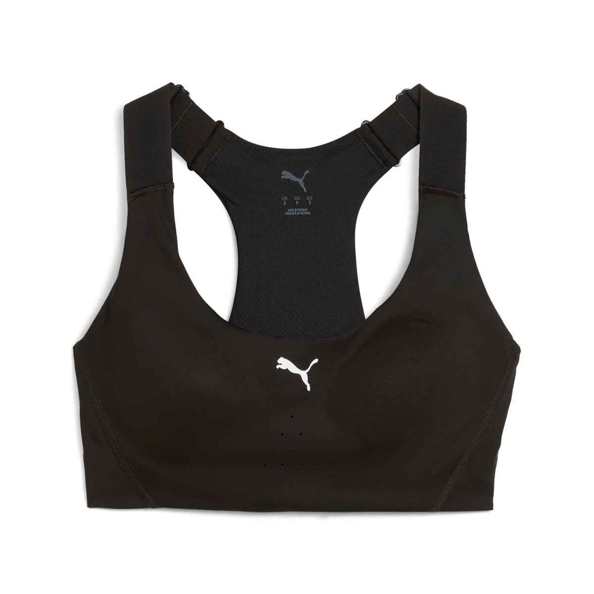 PUMA 4KEEPS verstelbare sportbh voor Dames, Zwart, Maat M