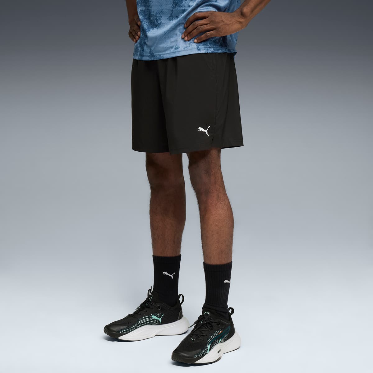 PUMA TRAIN ALL DAY Foundations 7"geweven short voor Heren, Zwart, Maat 4XL thumbnail 4