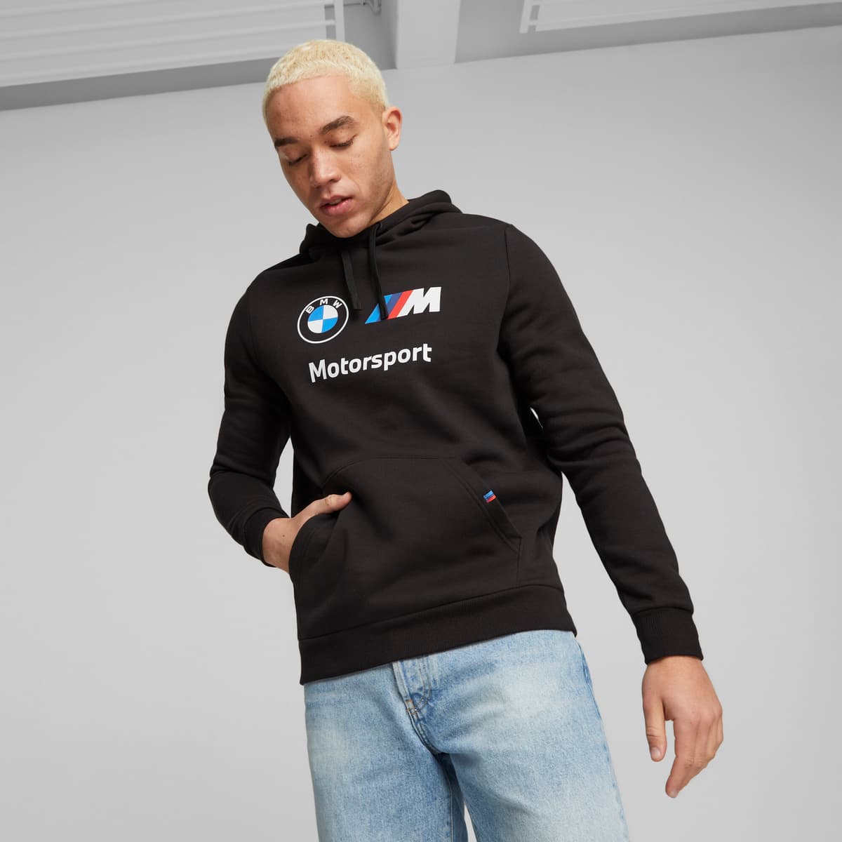PUMA BMW M Motorsport fleece hoodie voor Heren, Zwart, Maat S