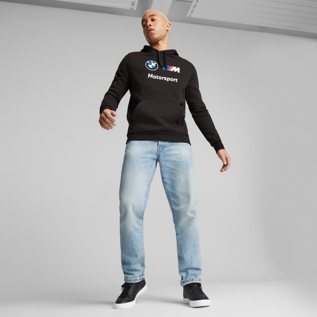 PUMA BMW M Motorsport fleece hoodie voor Heren, Zwart, Maat S thumbnail 7