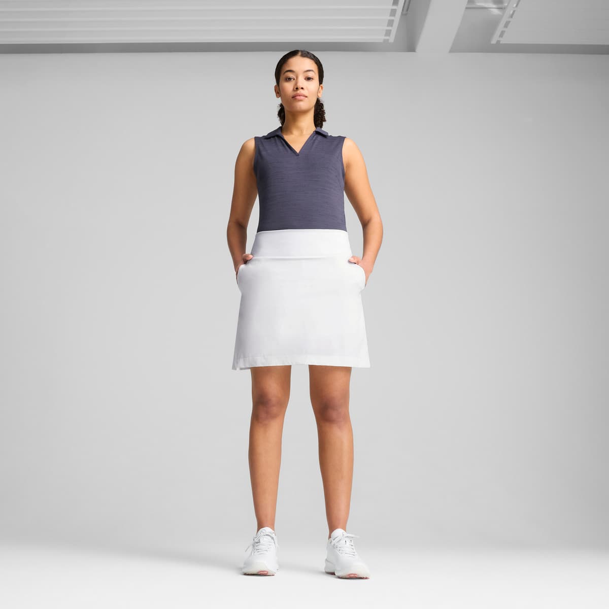 PUMA Blake golfrok voor Dames, Wit, Maat L thumbnail 4