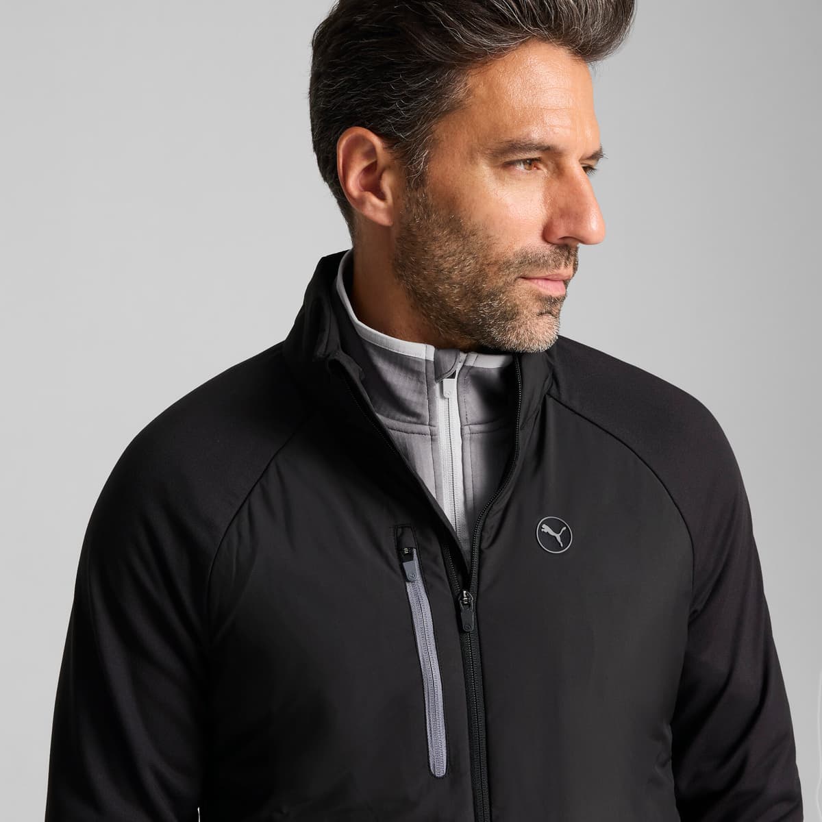 PUMA Hielands golfjack voor Heren, Zwart, Maat 4XL thumbnail 6