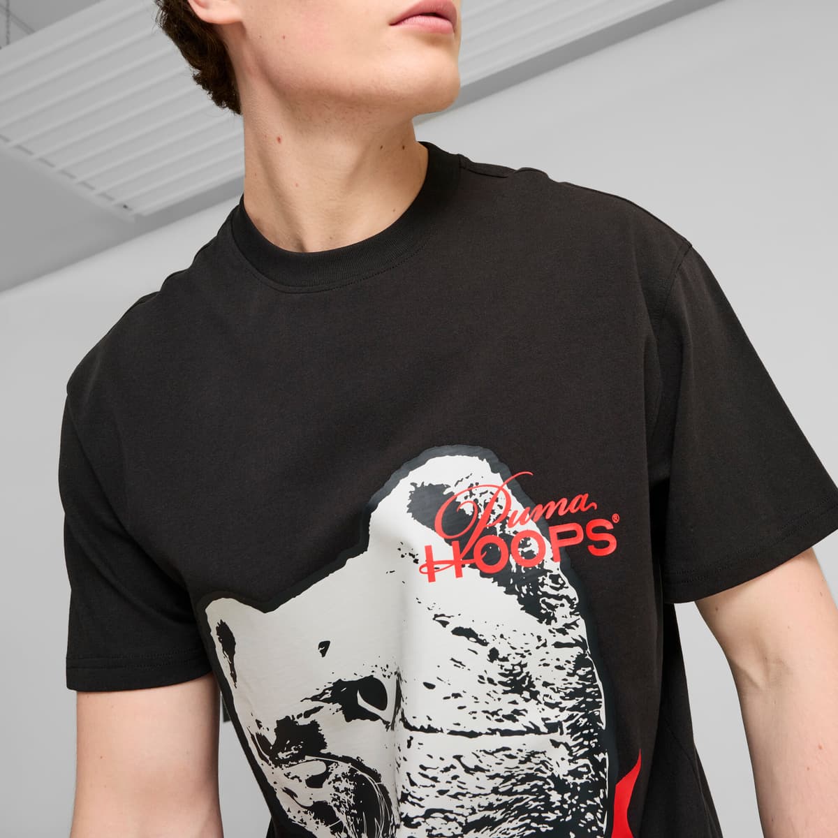 PUMA He Can Hoop basketbalshirt voor Heren, Zwart, Maat L thumbnail 4